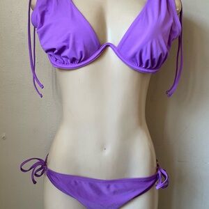 Shade & Shore Purple Bikini Set Classic Swimwear